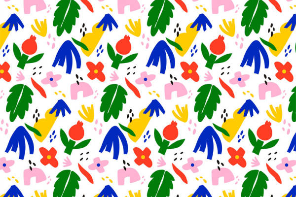 春日活力多彩服装印花面料设计