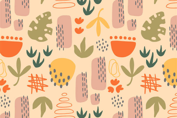 探索自然之美：柔和色调的面料印花服装印花设计