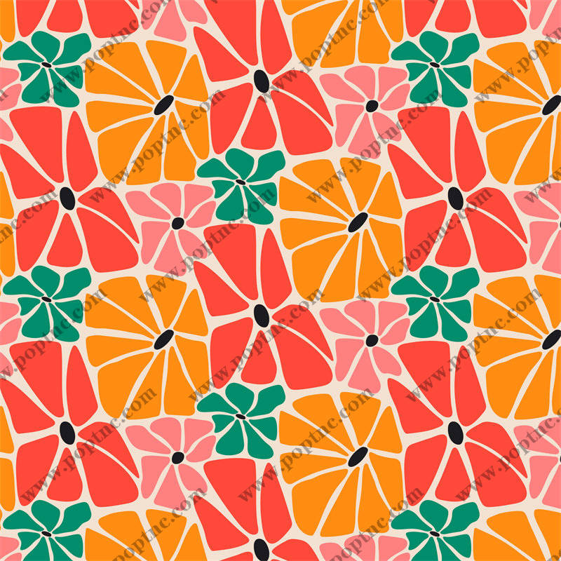 活力四射的夏季水果图案服装印花面料设计