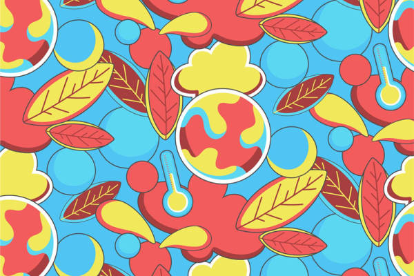 夏季清新水果图案服装印花面料设计