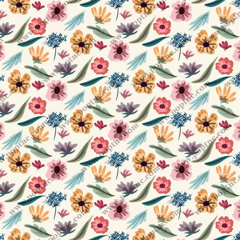 春日花园灵感:多彩花卉面料印花服装设计