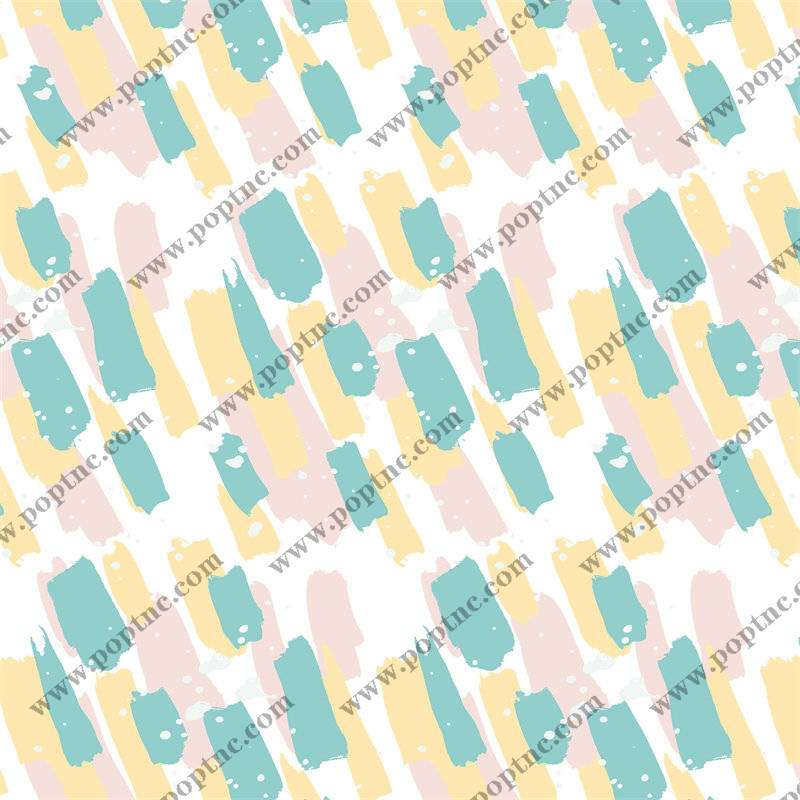 清新柔和色彩条纹面料印花,打造时尚休闲服装印花设计