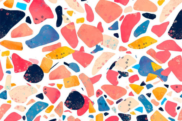 抽象艺术风格面料印花，为服装增添活力色彩