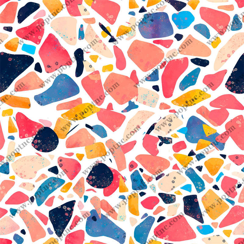 抽象艺术风格面料印花,为服装增添活力色彩