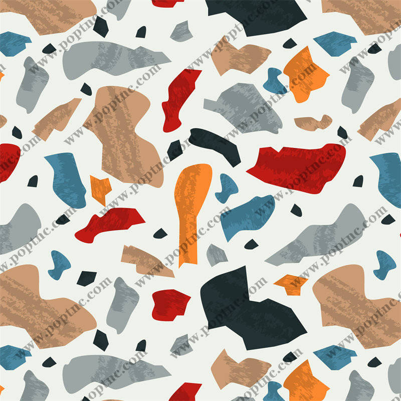 抽象艺术风格面料印花,打造独特服装印花设计