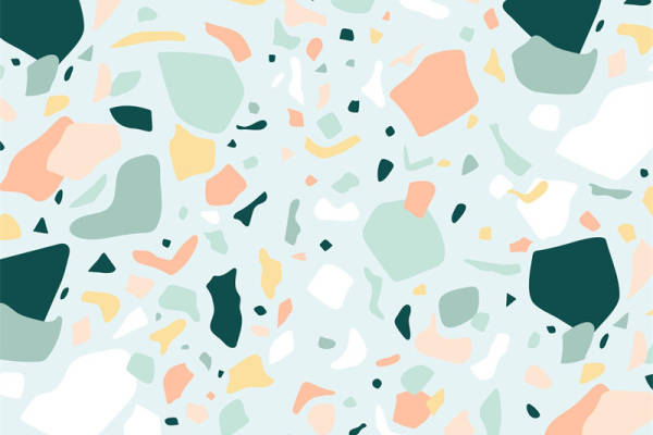 清新多彩抽象图案面料印花，打造时尚休闲服装印花设计