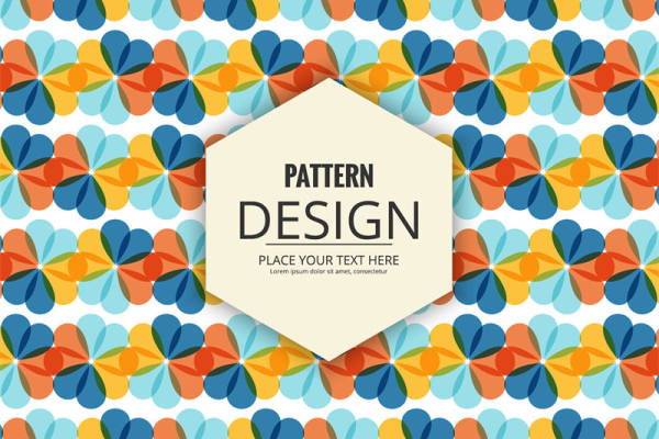 活力四射的几何花卉面料印花，完美适合春夏服装印花设计