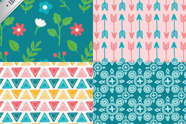 探索自然之美：多款清新面料印花与服装印花设计