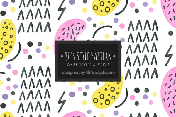 复古80年代风格面料印花，点亮你的服装印花设计