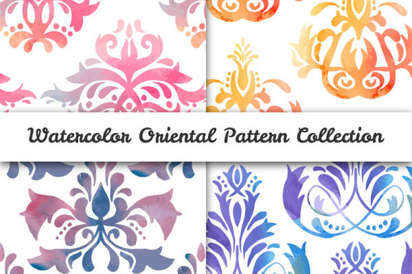 水彩东方风格面料印花,让服装印花更添艺术气息