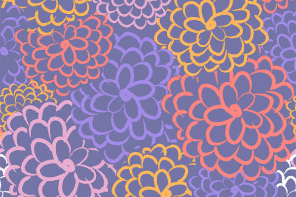 梦幻花卉图案面料印花，为服装增添春日活力