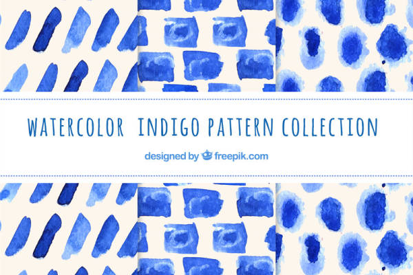 探索时尚新趋势：水彩靛蓝服装印花面料设计