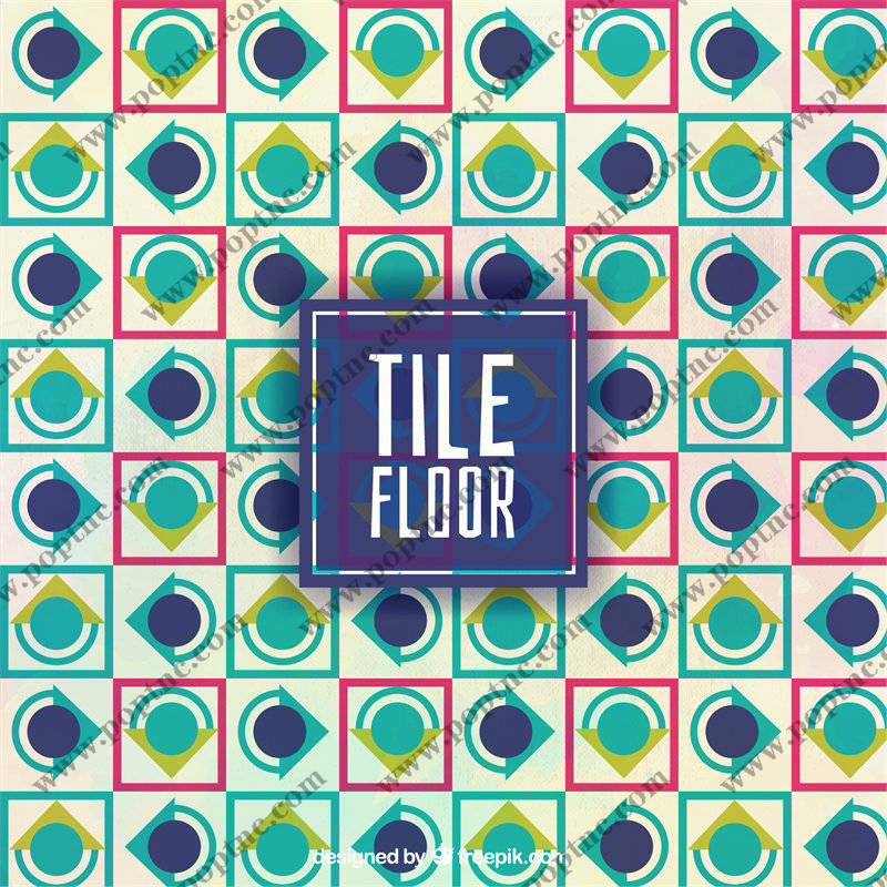 时尚多彩几何图案面料印花服装印花设计