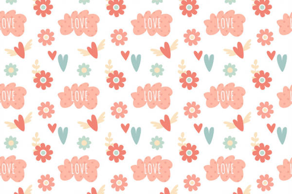 温馨浪漫花卉图案服装印花面料设计