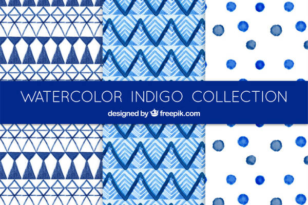 探索蓝色靛蓝染料风格面料印花:现代服装印花设计