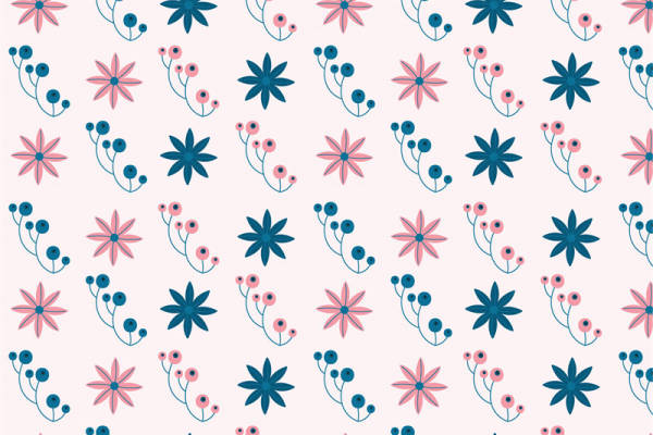 清新花卉图案面料印花,打造春日服装印花新风尚