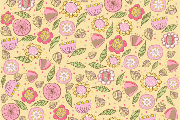 春日清新水果主题服装印花面料设计