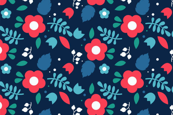 春日花卉图案面料印花,为服装增添活力