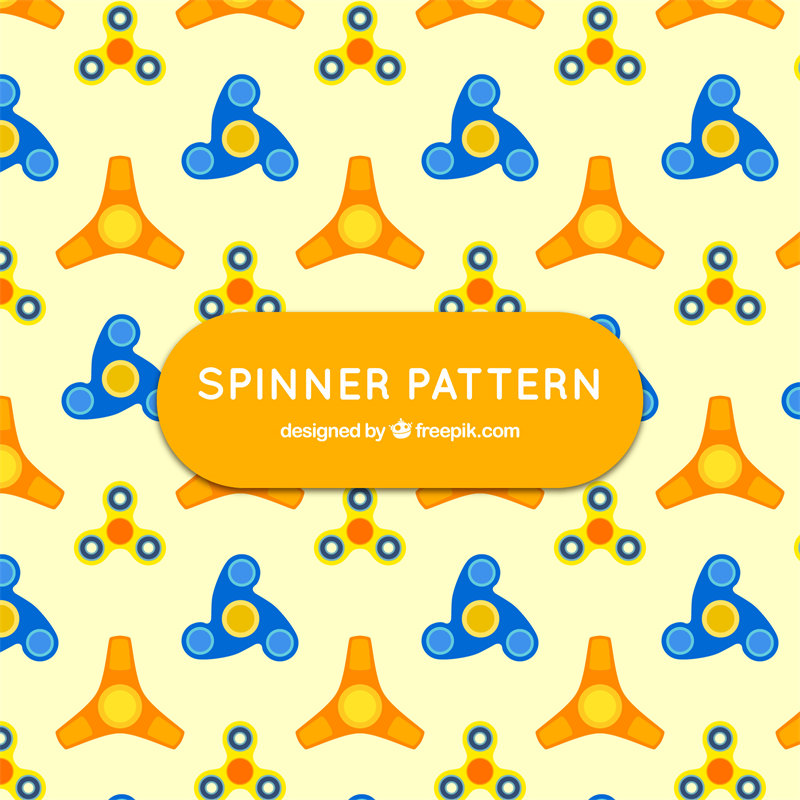 创意指尖陀螺图案服装印花设计