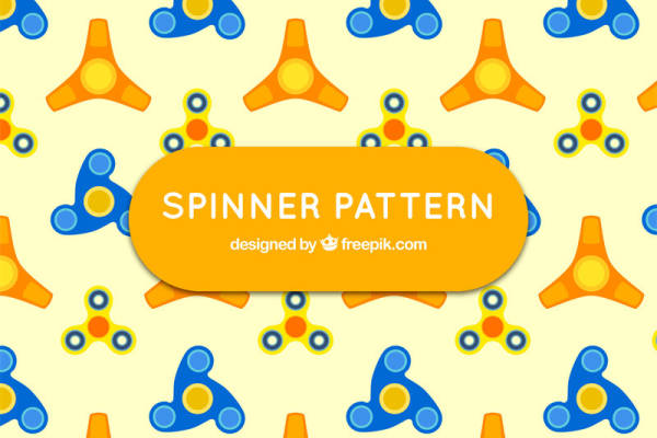 创意指尖陀螺图案服装印花设计