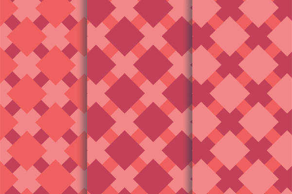 优雅几何图案面料印花，时尚服装印花设计新趋势