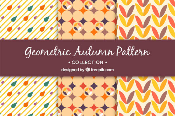 秋季几何图案面料印花服装印花设计