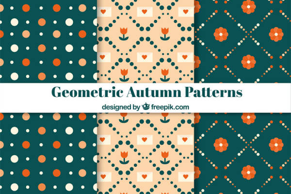 秋季几何图案服装印花：温暖色调与现代设计的完美结合