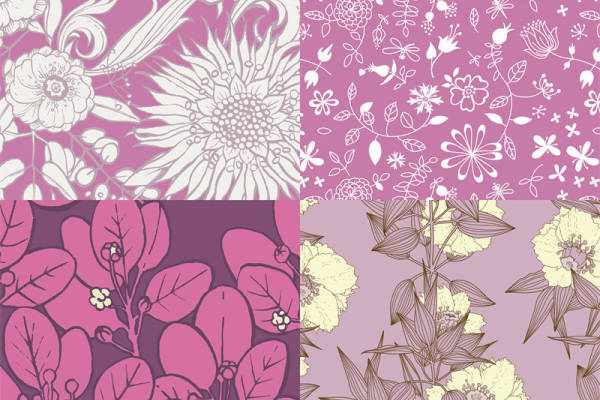 优雅花卉图案面料印花,打造春日浪漫服装印花设计