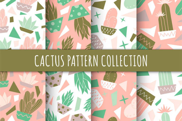 探索自然之美：多款仙人掌面料印花服装印花设计