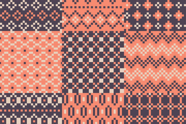 探索复古风格：经典几何图案服装印花面料