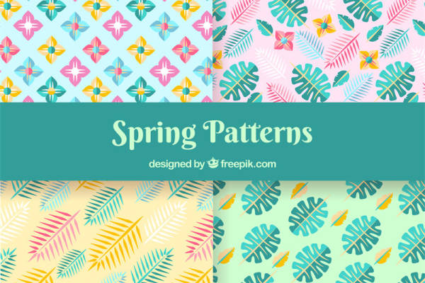 春日清新风格服装印花面料设计灵感