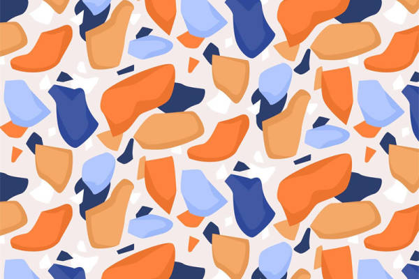 抽象艺术风格服装印花:活力四射的色彩碰撞