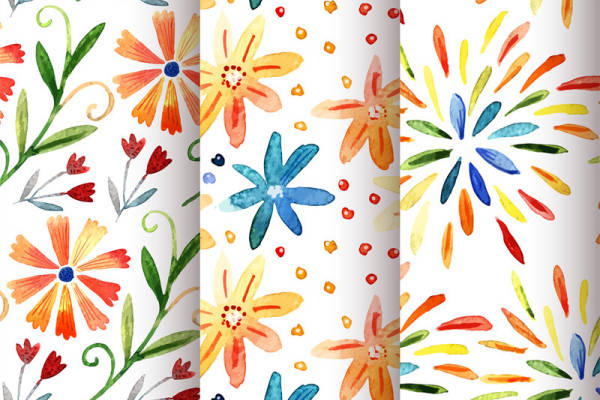 春日花卉图案服装印花面料设计灵感