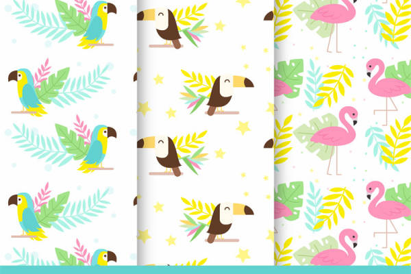 热带风情服装印花面料设计，夏日必备时尚元素