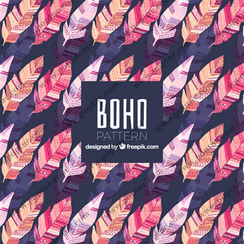 复古波西米亚风格面料印花,时尚服装印花设计