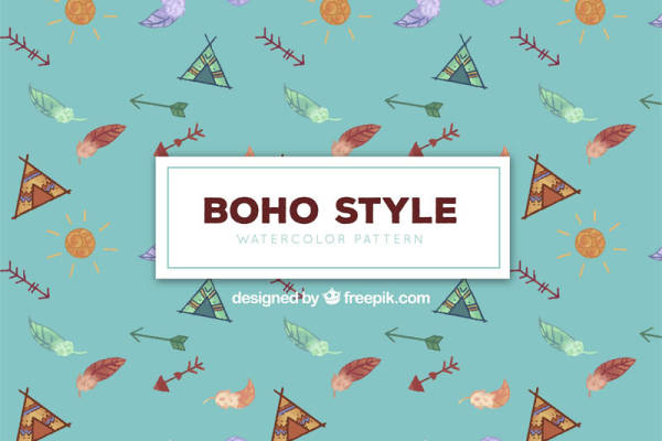 波西米亚风格水彩印花面料，打造独特个性服装