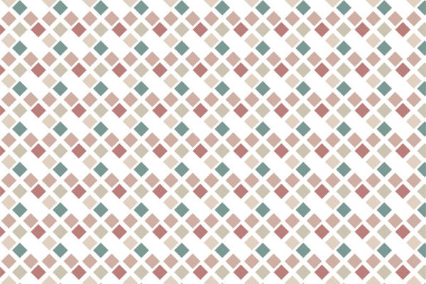 复古风格菱形图案服装印花面料设计