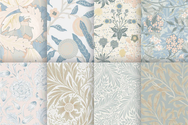 优雅花卉图案面料印花，打造春日清新服装印花风格