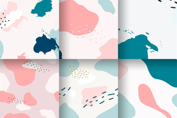 优雅柔和色彩的面料印花设计，为服装增添艺术气息