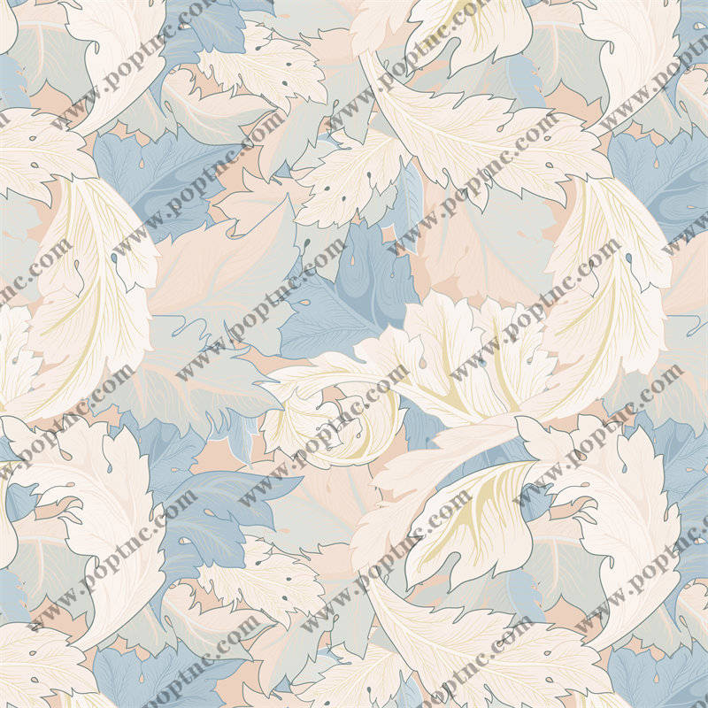 优雅花卉图案面料印花,打造春日清新服装