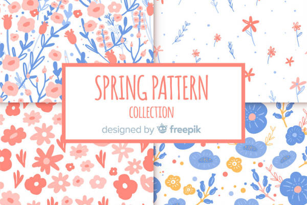 春日花卉图案服装印花面料设计灵感