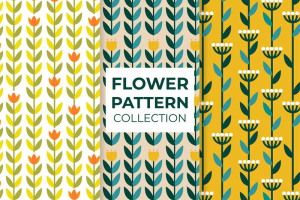 春意盎然的花卉图案服装印花面料设计