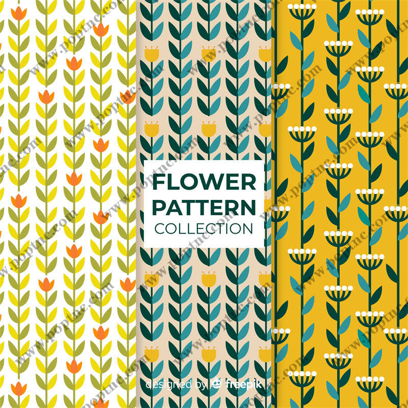 春意盎然的花卉图案服装印花面料设计