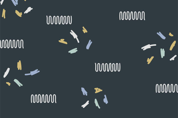 抽象艺术风格服装印花:多彩线条与几何图案的完美融合