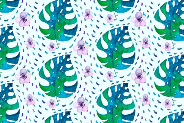 清新自然风格面料印花,春日服装印花设计灵感