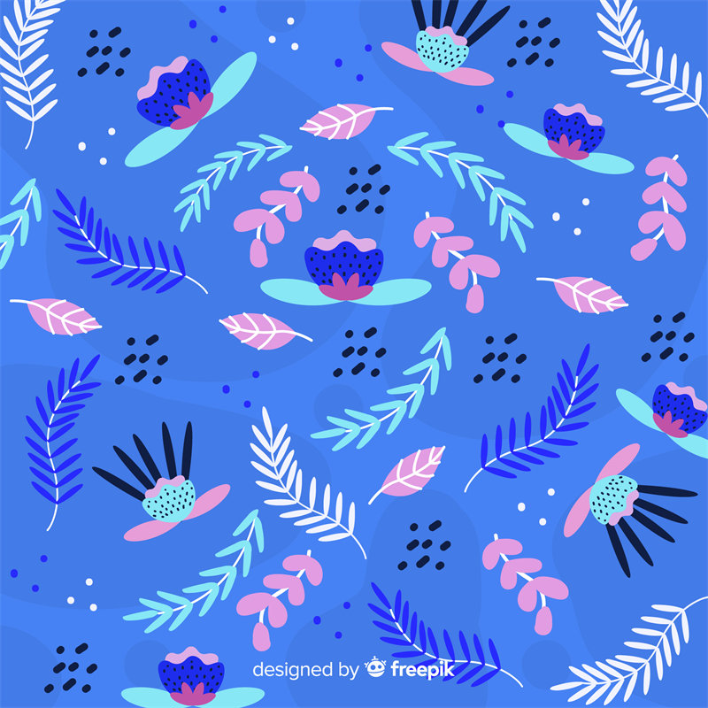 清新自然风格服装印花面料 夏季流行图案设计
