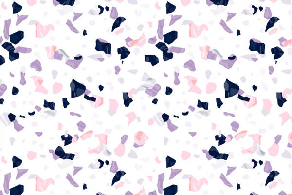 时尚抽象几何图案面料印花设计，适用于现代服装印花