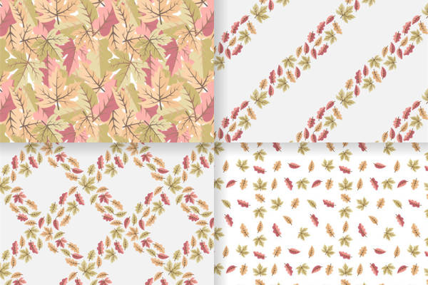 秋季枫叶图案服装印花面料设计灵感