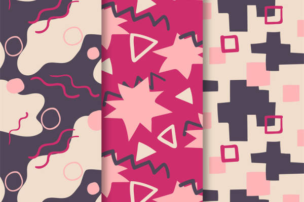 时尚潮流几何图案服装印花面料设计