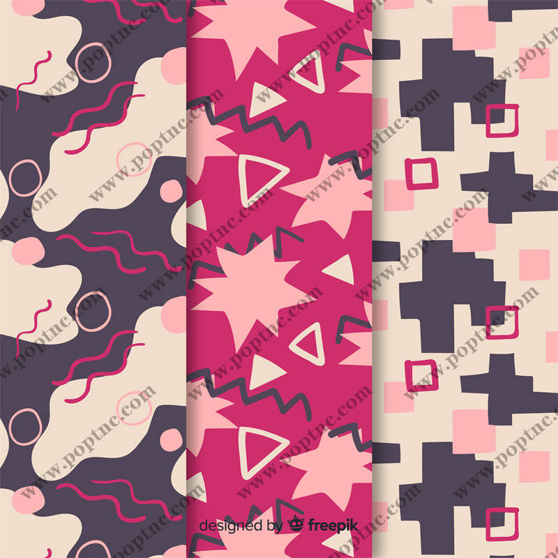 时尚潮流几何图案服装印花面料设计